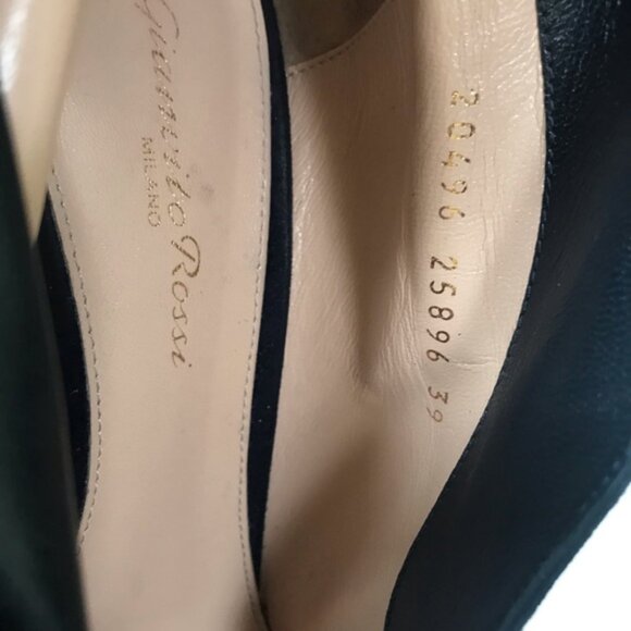 Gianvito Rossi Vamp Suede 85 Ankle booties Shoes Heels Pointy Toes Ankle Boot 39 - Picture 11 of 16